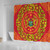 Ghana Shower Curtain Royal Floral Frame