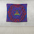 Haiti Tapestry Royal Floral Frame