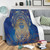Egypt Blanket Egyptian Pharaoh Pattern In Blue