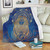 Egypt Blanket Egyptian Pharaoh Pattern In Blue