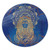 Egypt Round Rug Egyptian Pharaoh Pattern In Blue
