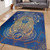 Egypt Area Rug Egyptian Pharaoh Pattern In Blue