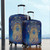 Egypt Luggage Cover Egyptian Pharaoh Pattern In Blue
