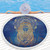 Egypt Beach Blanket Egyptian Pharaoh Pattern In Blue