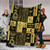Egypt Blanket Egyptian Symbols Gold