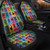 Adinkra Car Seat Cover Multi Color Adinkra Symbols