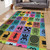 Adinkra Area Rug Multi Color Adinkra Symbols