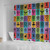 Adinkra Shower Curtain Multi Color Adinkra Symbols