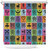 Adinkra Shower Curtain Multi Color Adinkra Symbols