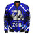Zeta Phi Beta Zipper Bomber Jacket - Sorority Zeta Phi Beta White Rose and Dove Pride Zipper Bomber Jacket