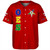 Order of the Eastern Star Baseball Shirt Letters Red