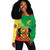 Republic of the Congo Off Shoulder Sweatshirt SpeciaL Style