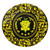 Chi Eta Phi Round Rug Royal Floral Frame