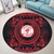 Heroines of Jericho Round Rug Fraternity Floral Royal