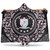Sigma Beta Xi Hooded Blanket Royal Floral Frame