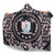 Sigma Beta Xi Hooded Blanket Royal Floral Frame