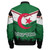 Algeria Zipper Bomber Jacket - Custom Algeria Vintage Grunge Style Zipper Bomber Jacket