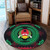 Guinea Bissau Round Rug Floral Circle