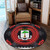 Equatorial Guinea Round Rug Floral Circle