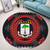Equatorial Guinea Round Rug Floral Circle