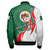 Algeria Zipper Bomber Jacket - Custom Algeria Coat Of Arms Fire Style Zipper Bomber Jacket
