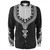 Dashiki Long Sleeve Shirt Dashiki Black Color