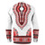 Dashiki Long Sleeve Shirt dashiki white and red