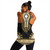 Dashiki Women Tank Dashiki Black And Yellow