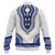 Dashiki Baseball Jacket Dashiki White And Blue