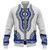 Dashiki Baseball Jacket Dashiki White And Blue