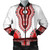 Dashiki Bomber Jacket Dashiki White And Red