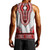 Dashiki Tank Top Dashiki White And Red