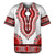 Dashiki Baseball Shirt Dashiki White And Red