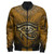 Egyptian Zipper Bomber Jacket - Custom Egypty Horus Eye With Egyptian Pattern