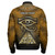 Egyptian Zipper Bomber Jacket - Custom Egypty Horus Eye With Egyptian Pattern
