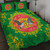 Democratic Republic of Sao Tome and Principe Quilt Bed Set Floral Frame