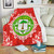 Equatorial Guinea Blanket Floral Frame
