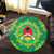 Guinea Bissau Round Rug Floral Frame