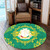 Guinea Round Rug Floral Frame