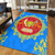 Democratic Republic Of The Congo Area Rug Floral Frame