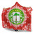 Equatorial Guinea Hooded Blanket Floral Frame