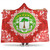 Equatorial Guinea Hooded Blanket Floral Frame