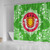 Burundi Shower Curtain Floral Frame