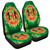 Republic of the Congo Car Seat Cover Floral Frame