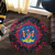 Namibia Round Rug Floral Frame
