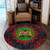 Kenya Round Rug Floral Frame