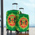 Republic of the Congo Luggage Cover Floral Frame