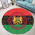 Chad Round Rug Pan Africa With Coat Of Arms