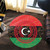 Libya Round Rug Pan Africa With Coat Of Arms