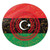 Libya Round Rug Pan Africa With Coat Of Arms
